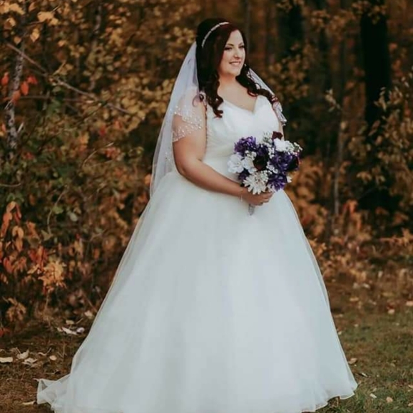 Size 22W David's Bridal Ball Gown. Located in 🇨🇦